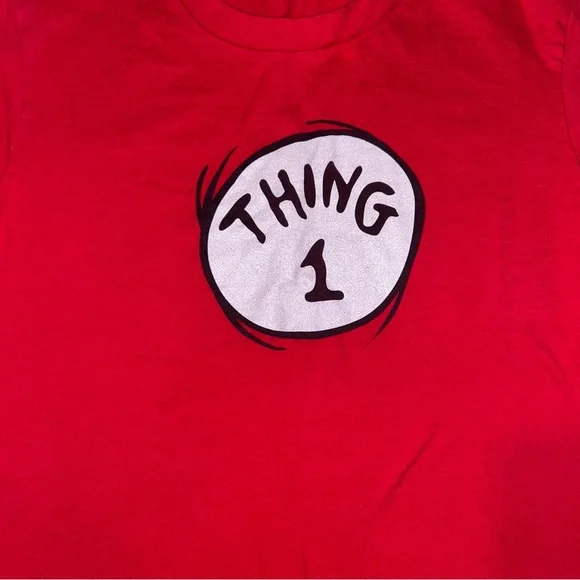 Red Kids T-Shirt with Fun Graphic - Picture 2 of 3